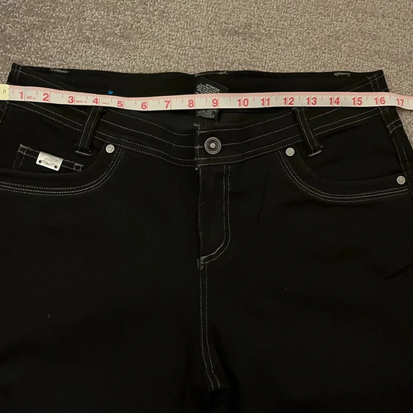 KUHL Legendary Pants Denim Black Jeans Size 12 Long - Picture 6 of 11